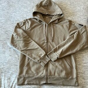ALO Everyday Full Zip Hoodie in Gravel